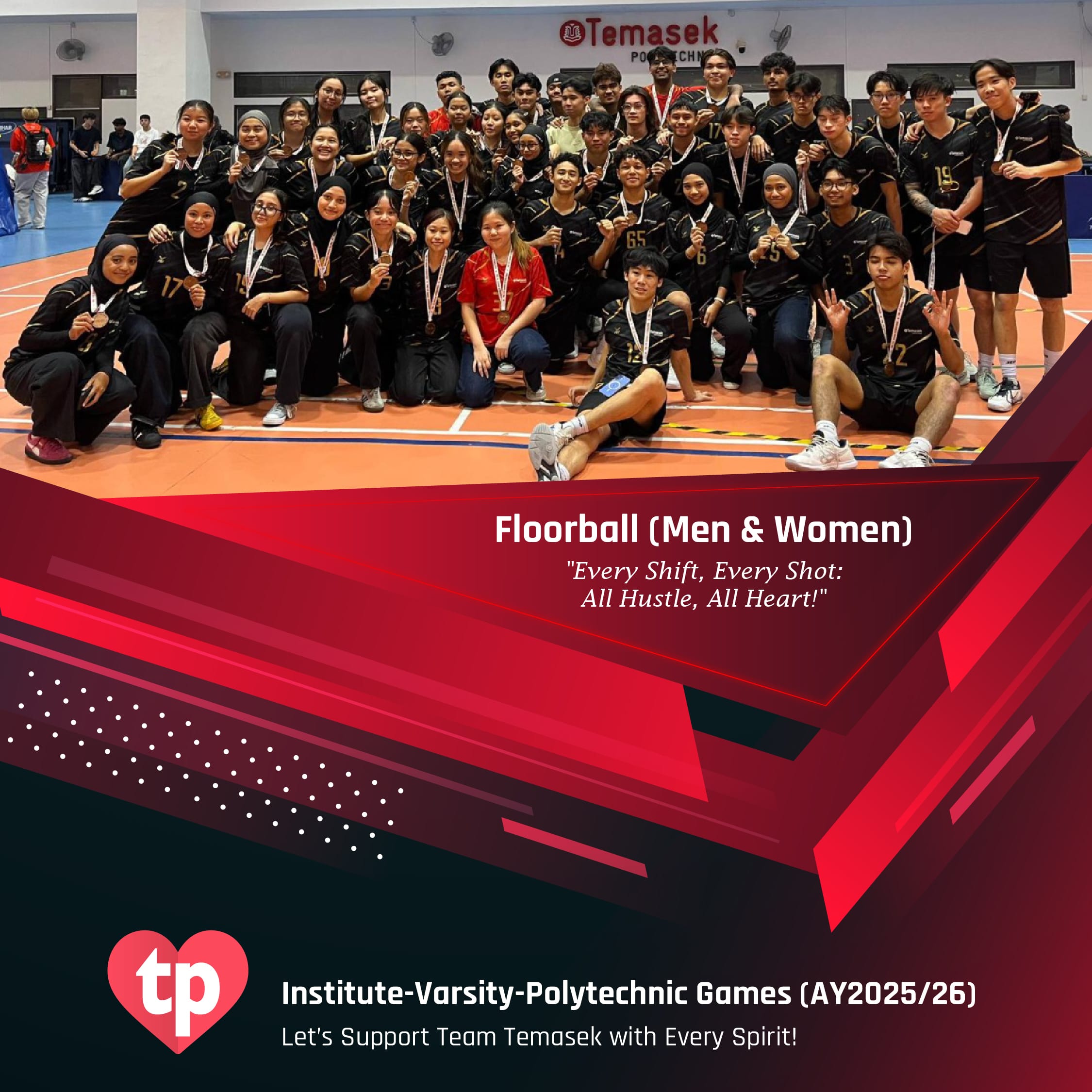 Image of TP Floorball (Men & Women) teams for IVP Games
